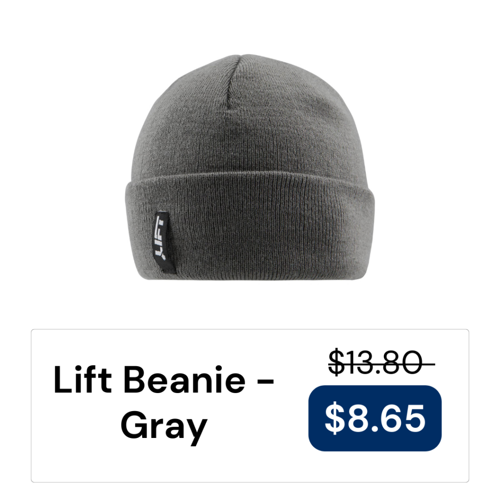 Gray Lift Beanie