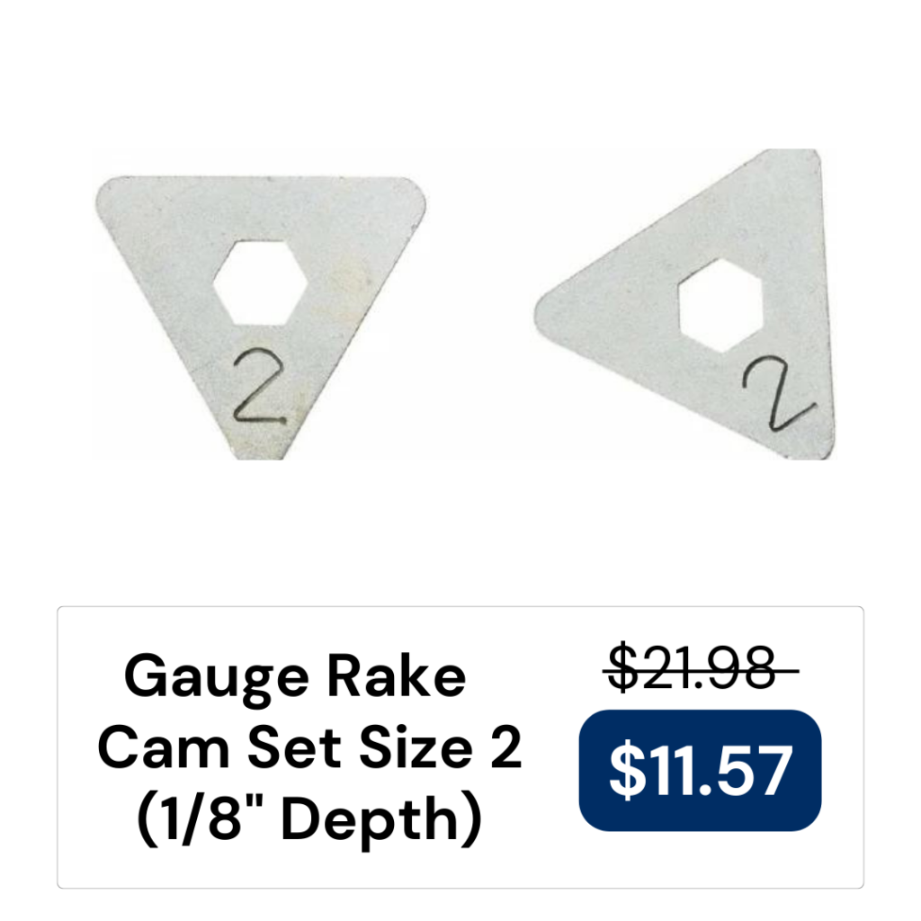Gauge Rake Cam Set - Size 2