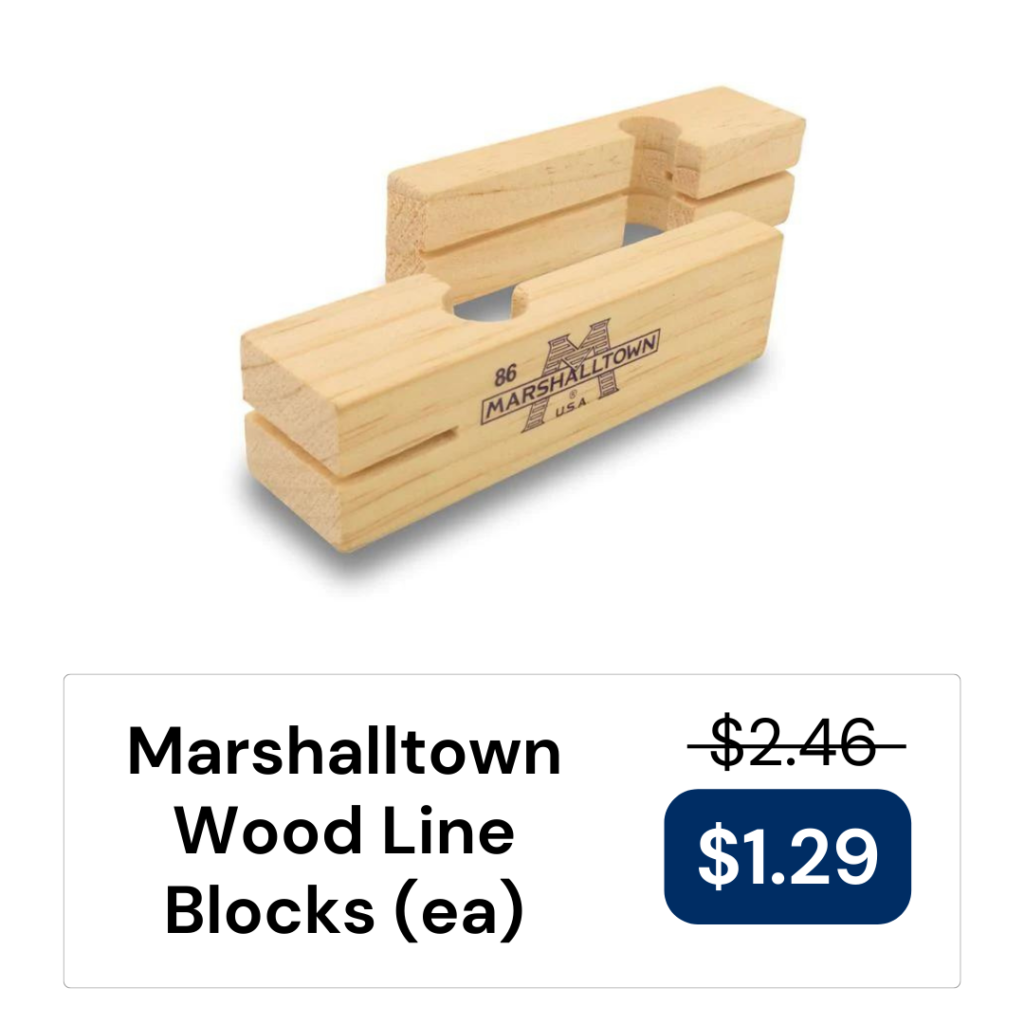 Marshalltown Wood Line Blocks