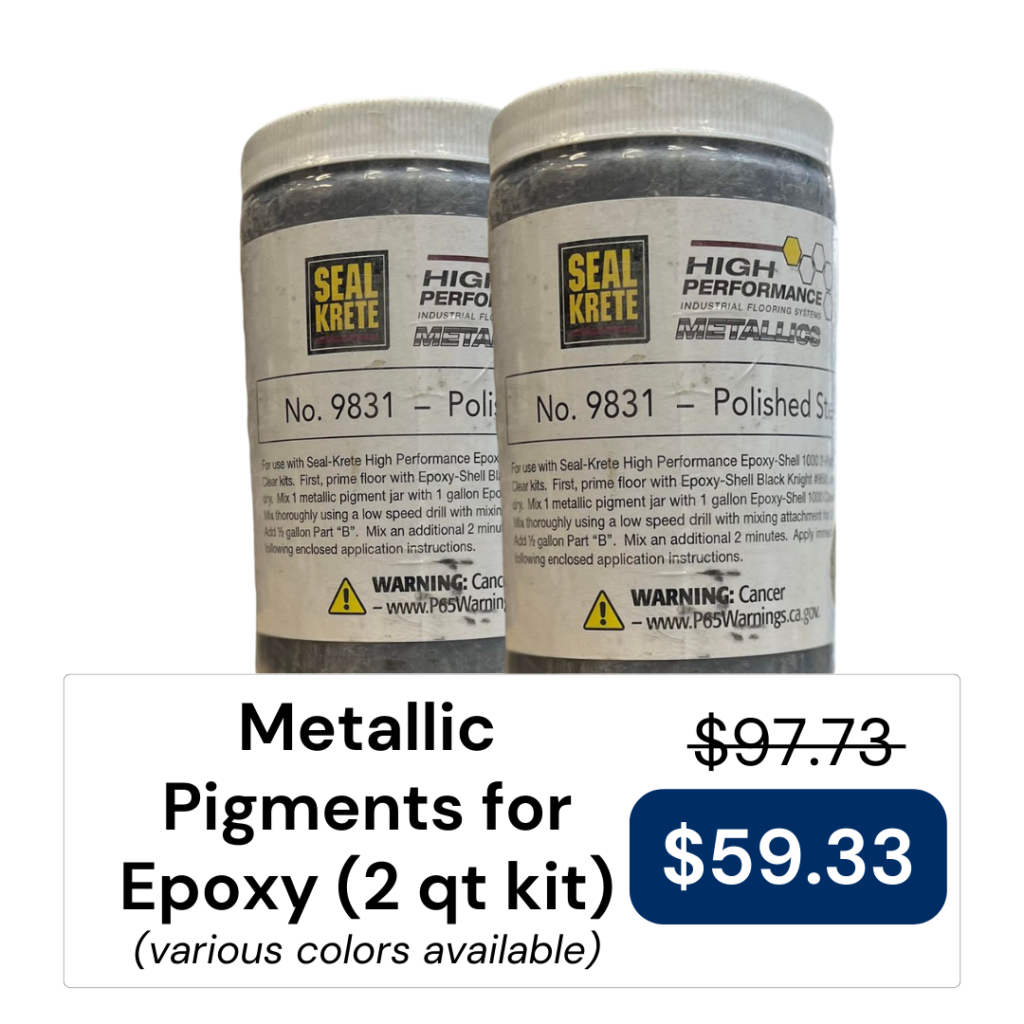 Metallic Pigments for Epoxy (2 qt kit)