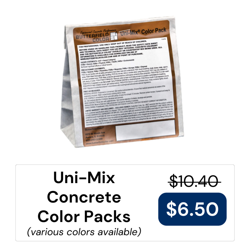 Uni-Mix Concrete Color Packs